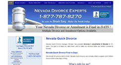 Desktop Screenshot of nevadadivorce.us