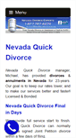 Mobile Screenshot of nevadadivorce.us